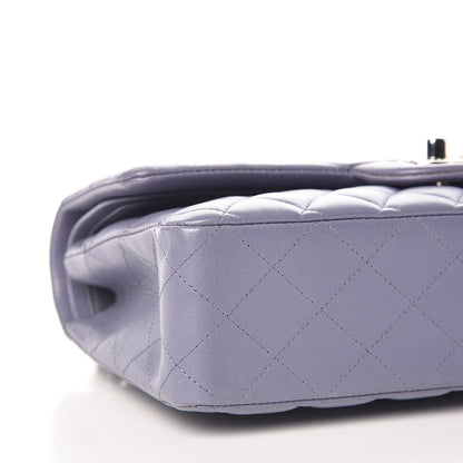 Chanel Lambskin Quilted Medium Double Flap Light Purple 8 of 9