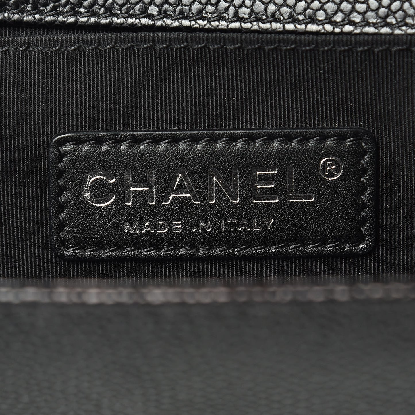 Caviar Quilted Small Boy Flap Black