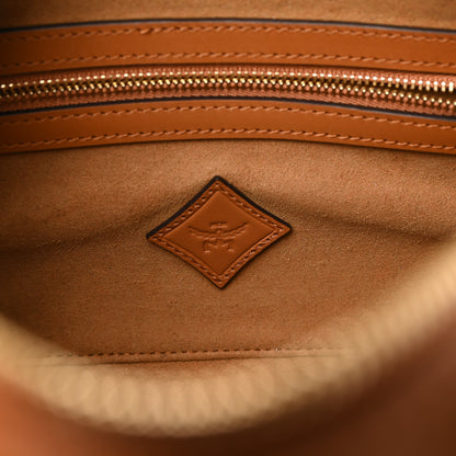 MCM Visetos Small Boston Bag Cognac 6 of 8