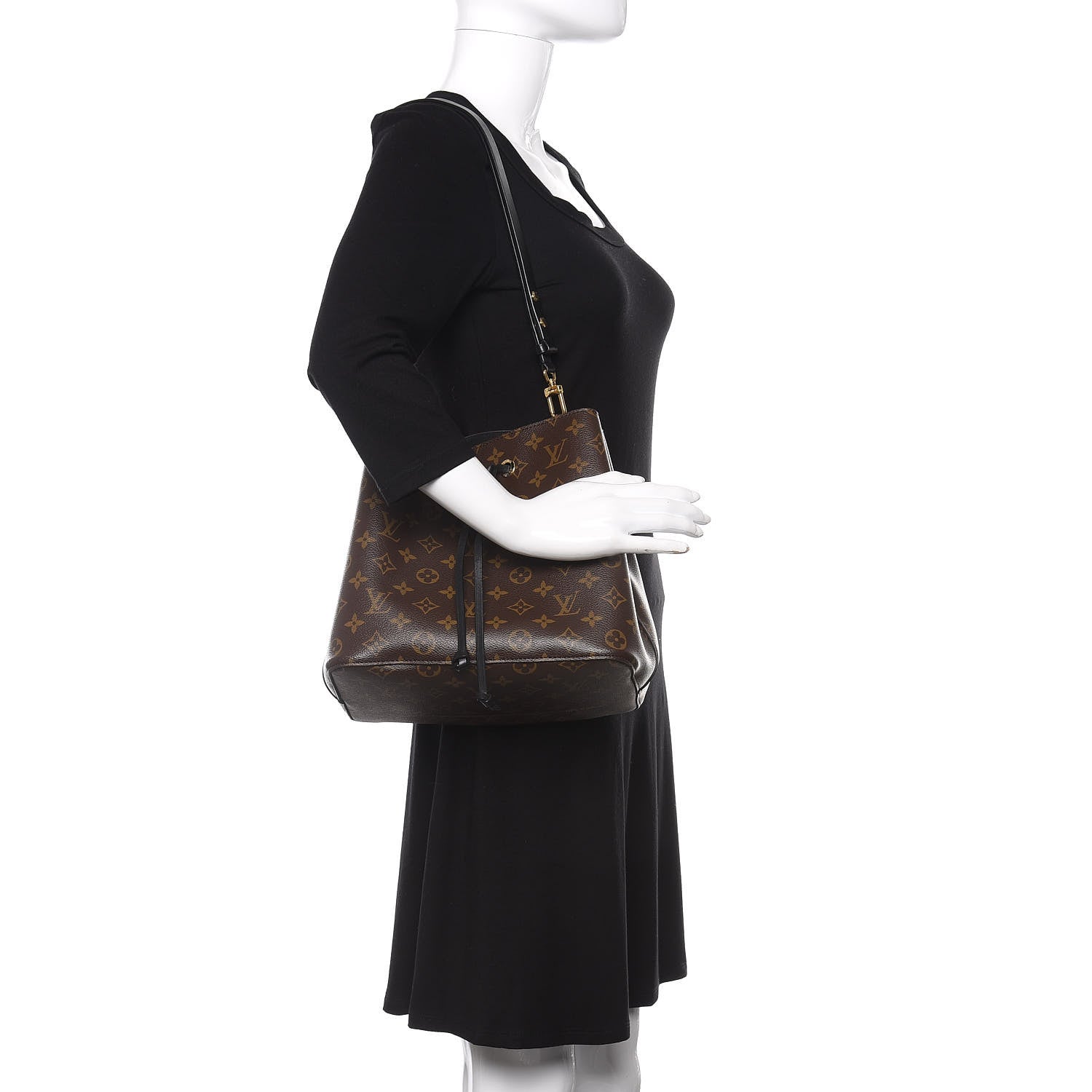 Louis Vuitton Monogram Neonoe MM Black 2 of 9