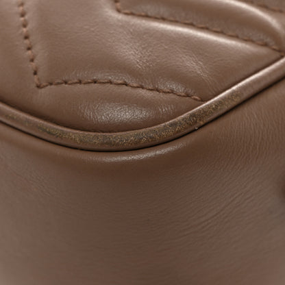 Gucci Calfskin Matelasse Mini GG Marmont Chain Shoulder Bag Porcelain Rose 11 of 15