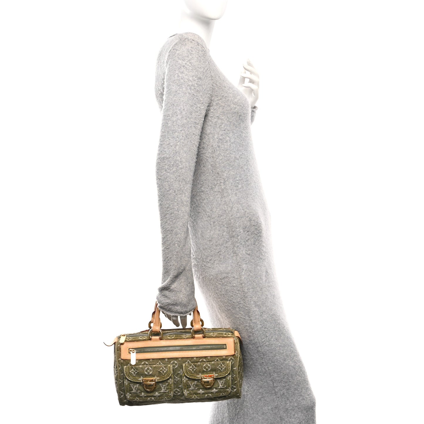Monogram Denim Neo Speedy Lichen