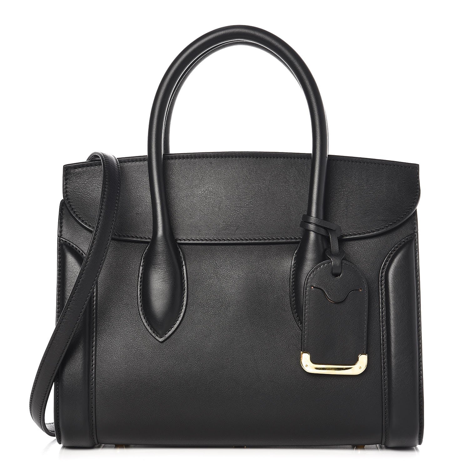 Alexander McQueen Sweet Calfskin Small Heroine 30 Black 1 of 10