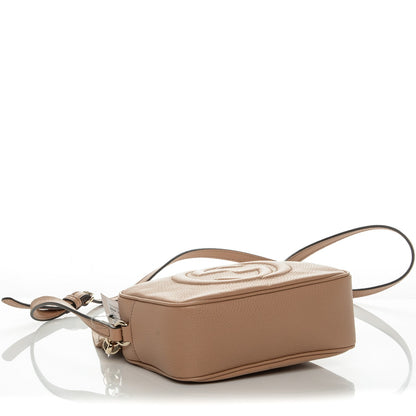 Gucci Pebbled Calfskin Small Soho Disco Bag Camelia 4 of 7