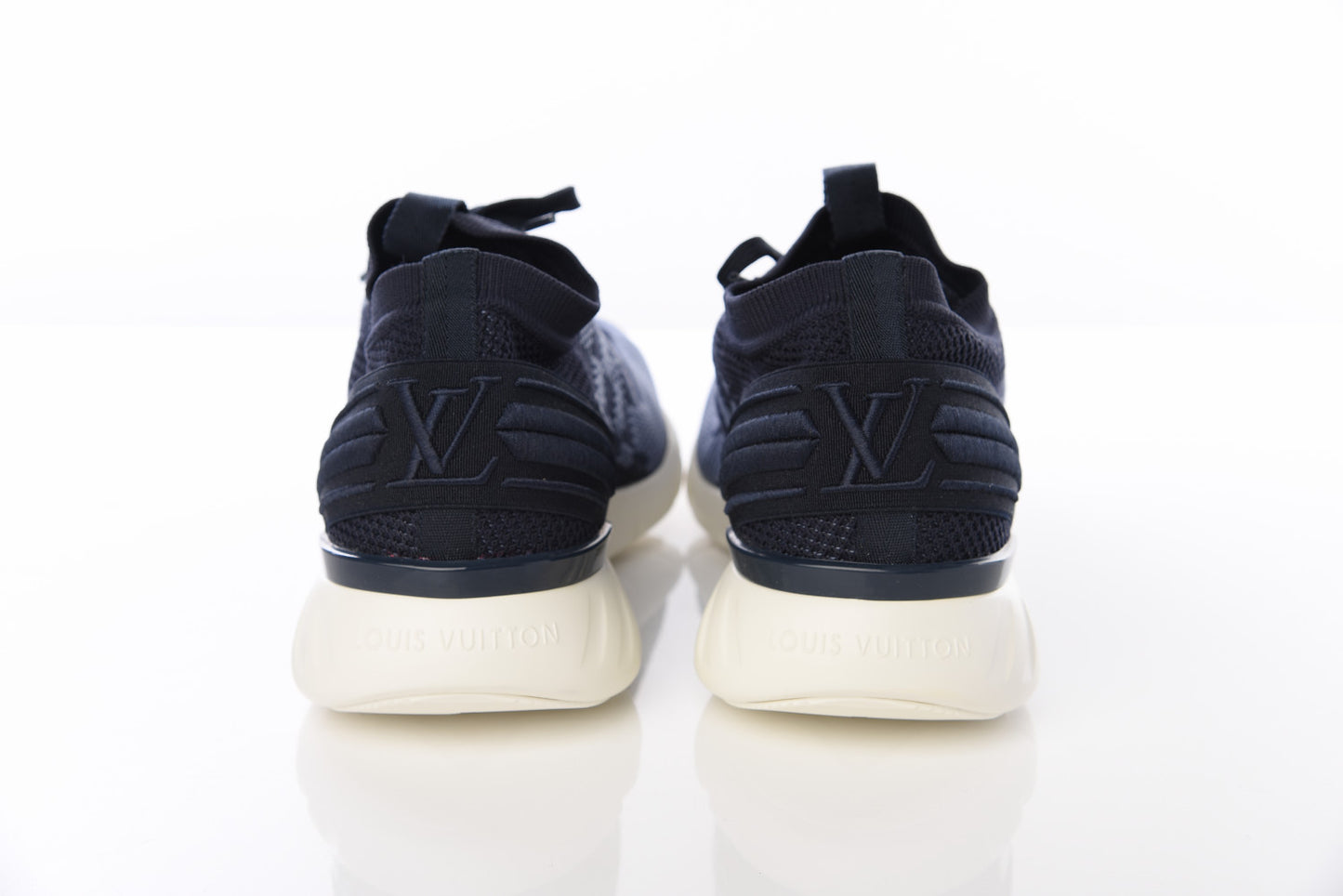 Knit Damier Fastlane Sneakers 8 Blue