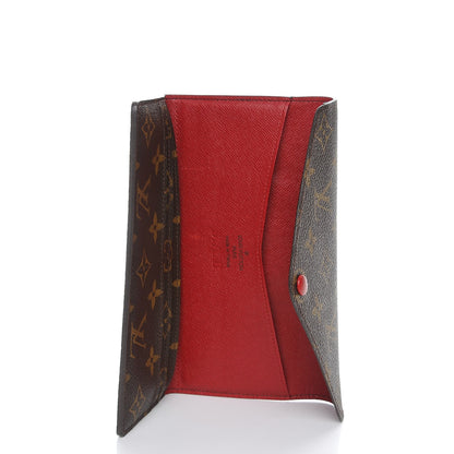 Louis Vuitton Monogram Josephine Wallet Red 5 of 9