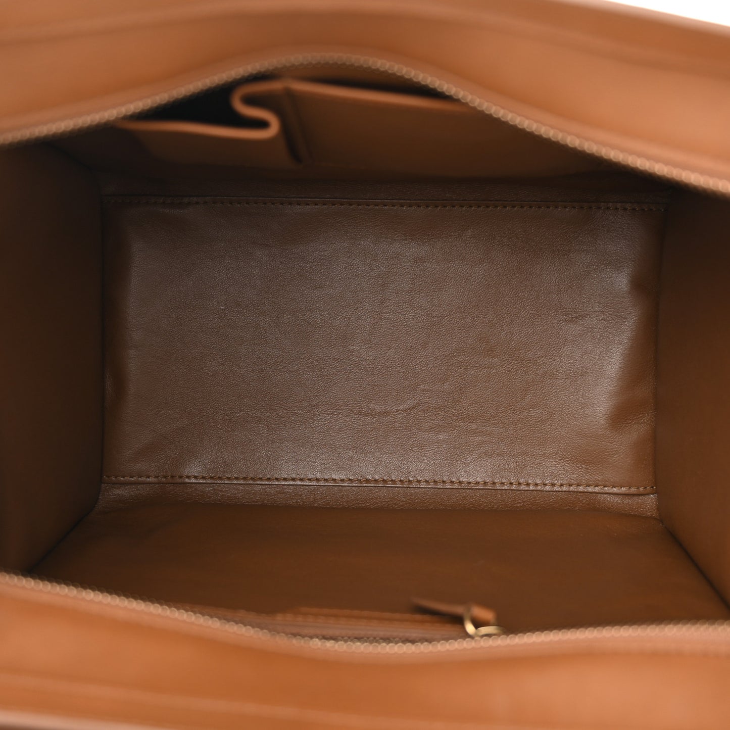 Satin Calfskin Mini Tri-Color Luggage White Brown