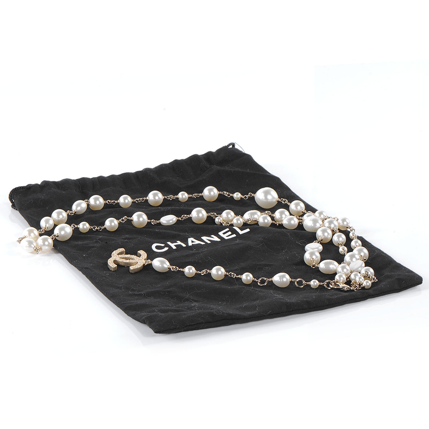 Chanel CC Irregular Pearl Belt Gold 5 of 6