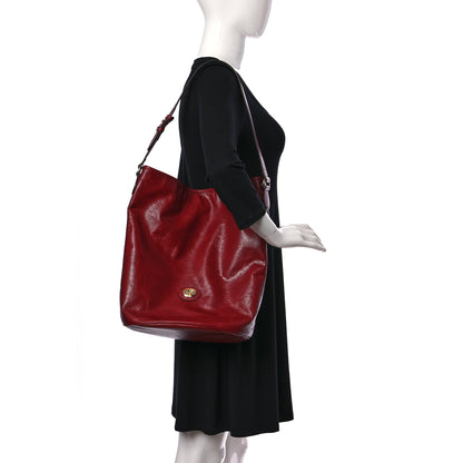 Gucci Fluffy Calfskin Morpheus Hobo Shoulder Bag Red 2 of 10