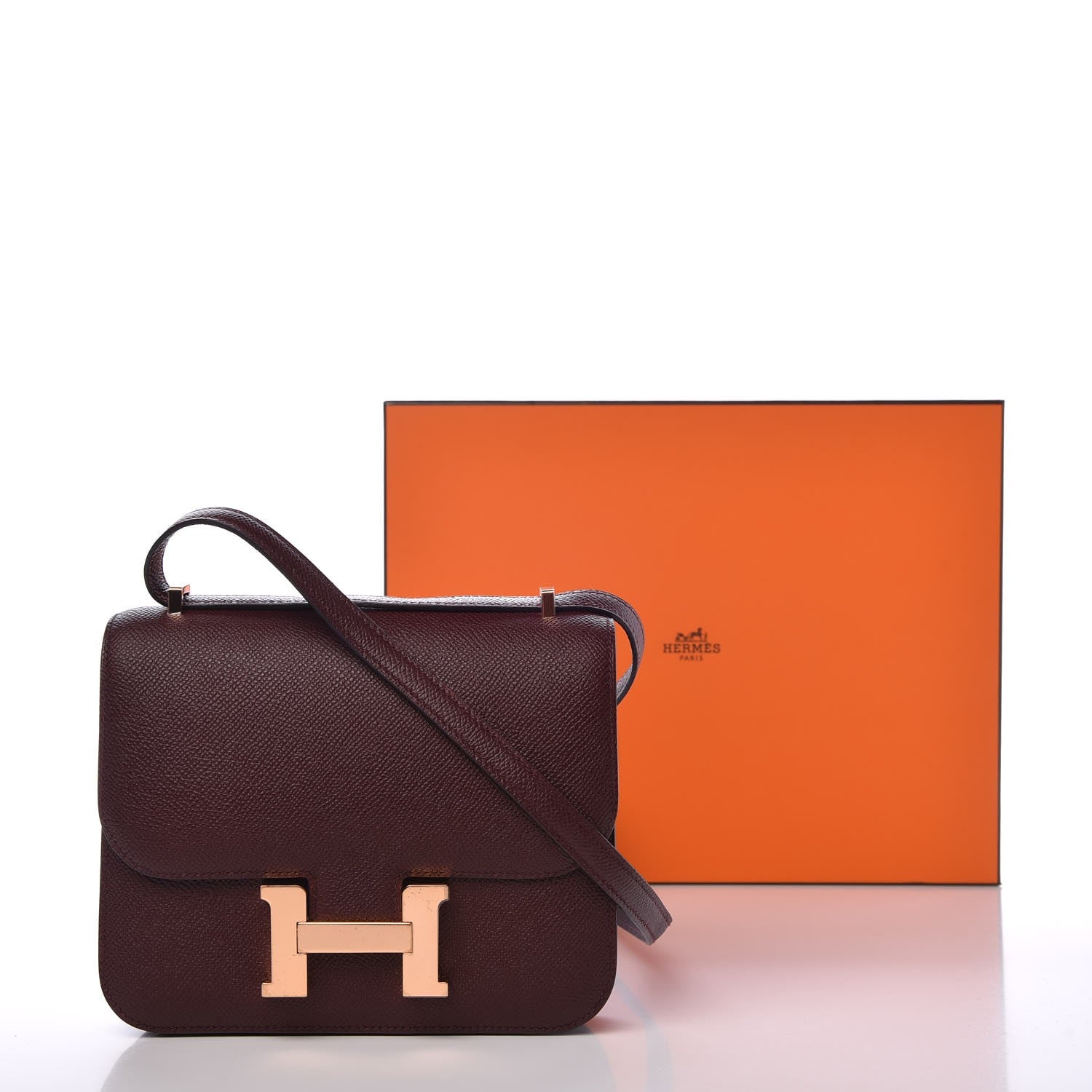 Hermes Epsom Constance 18 Bordeaux 9 of 9