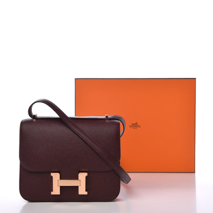 Hermes Epsom Constance 18 Bordeaux 9 of 9