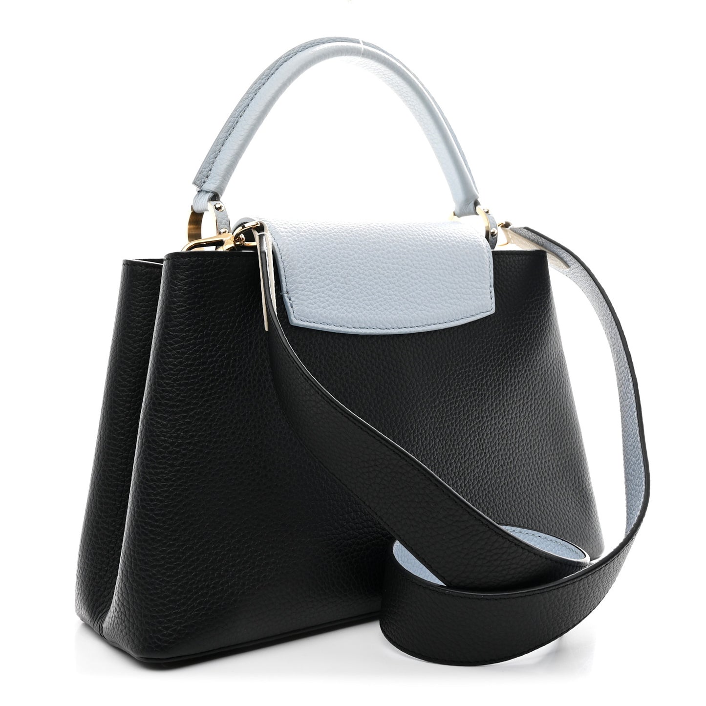 Taurillon Capucines MM Black Blue White