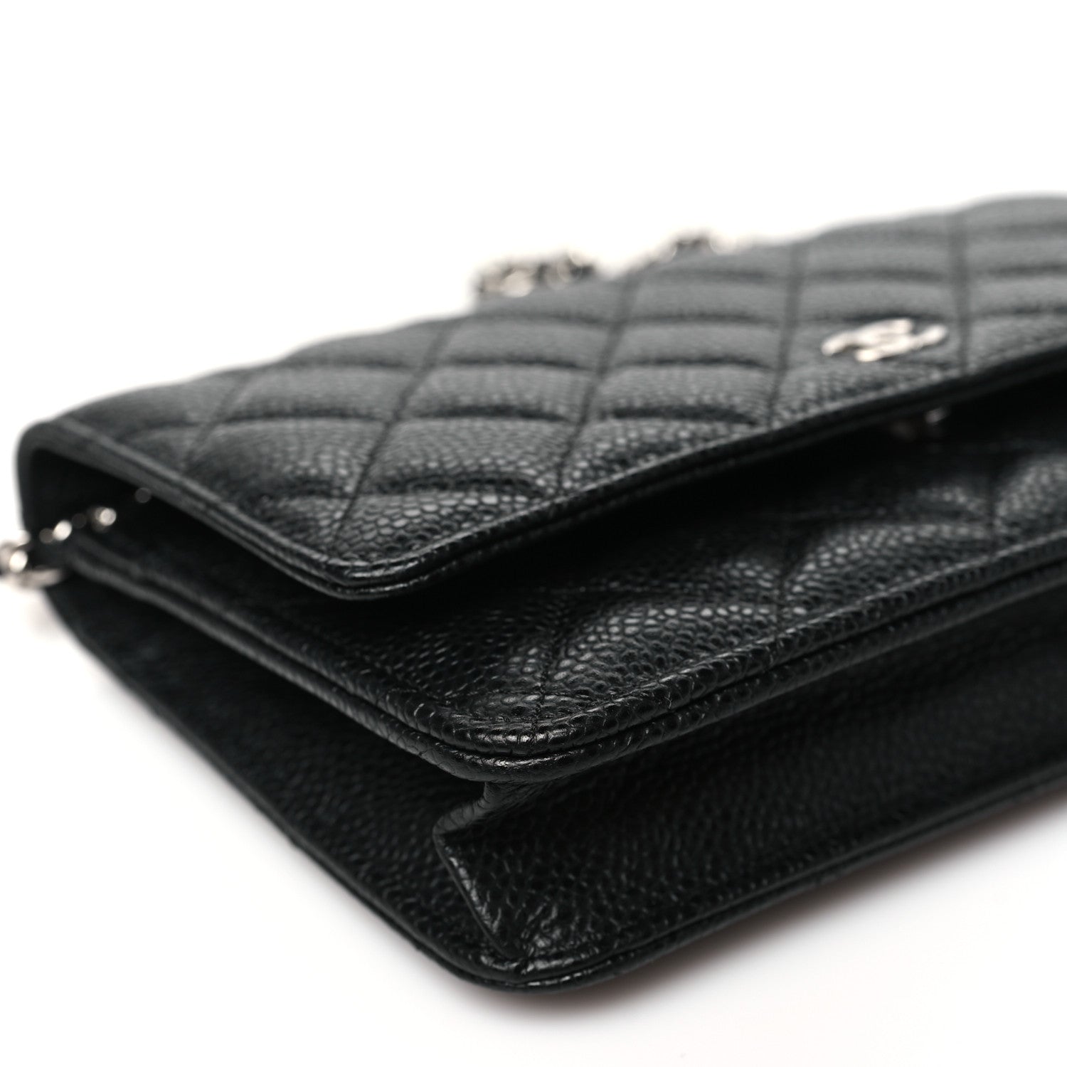 Chanel Caviar Quilted Wallet on Chain WOC Black 10 of 11