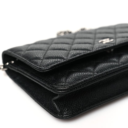 Chanel Caviar Quilted Wallet on Chain WOC Black 10 of 11