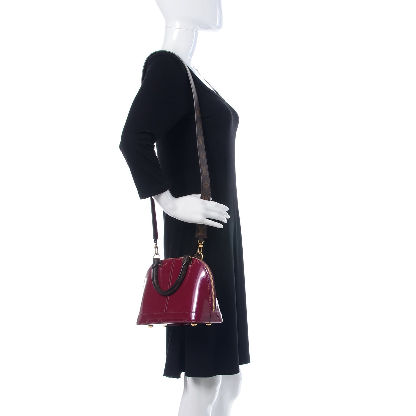 Patent Monogram Alma BB Magenta