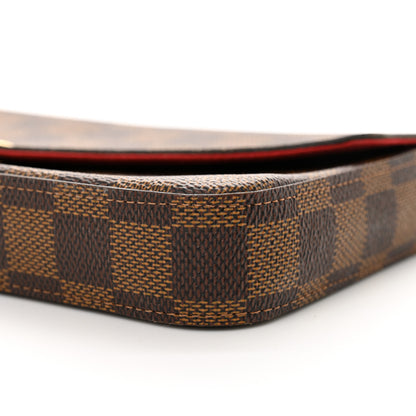 Louis Vuitton Damier Ebene Pochette Felicie Chain Wallet 11 of 13