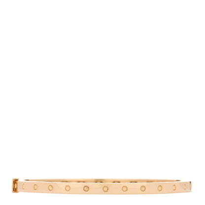 Roberto Coin 18K Rose Gold Symphony Pois Moi Oval Bangle Bracelet 1 of 6