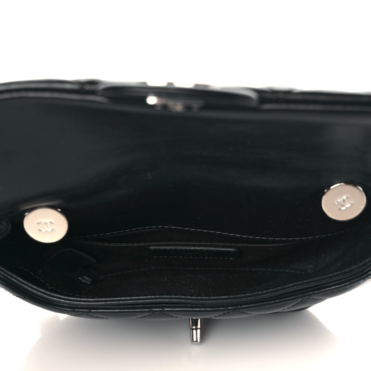 Chanel Calfskin Quilted CC Uniform Flap Belt Bag Black 4 of 9