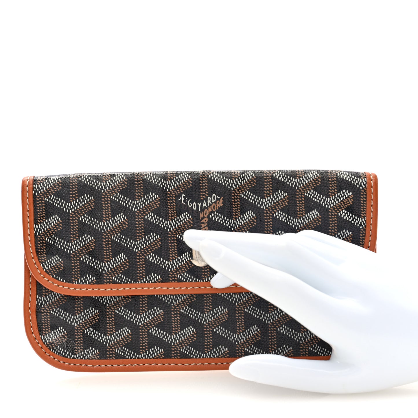 Goyardine Pouch Black Gold