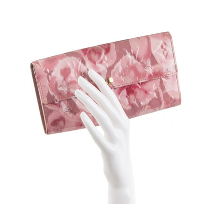 Louis Vuitton Vernis Ikat Sarah Wallet Rose Velours 2 of 10