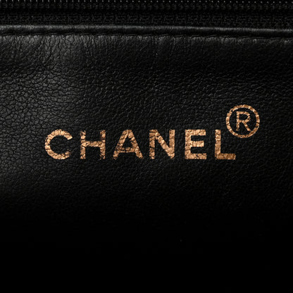 Chanel Patent Quilted Grand Shopping Tote GST Black 6 of 12