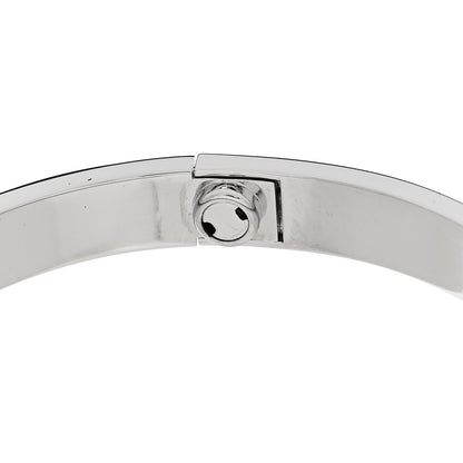 Cartier 18K White Gold 4 Diamond Love Bracelet 17 6 of 7