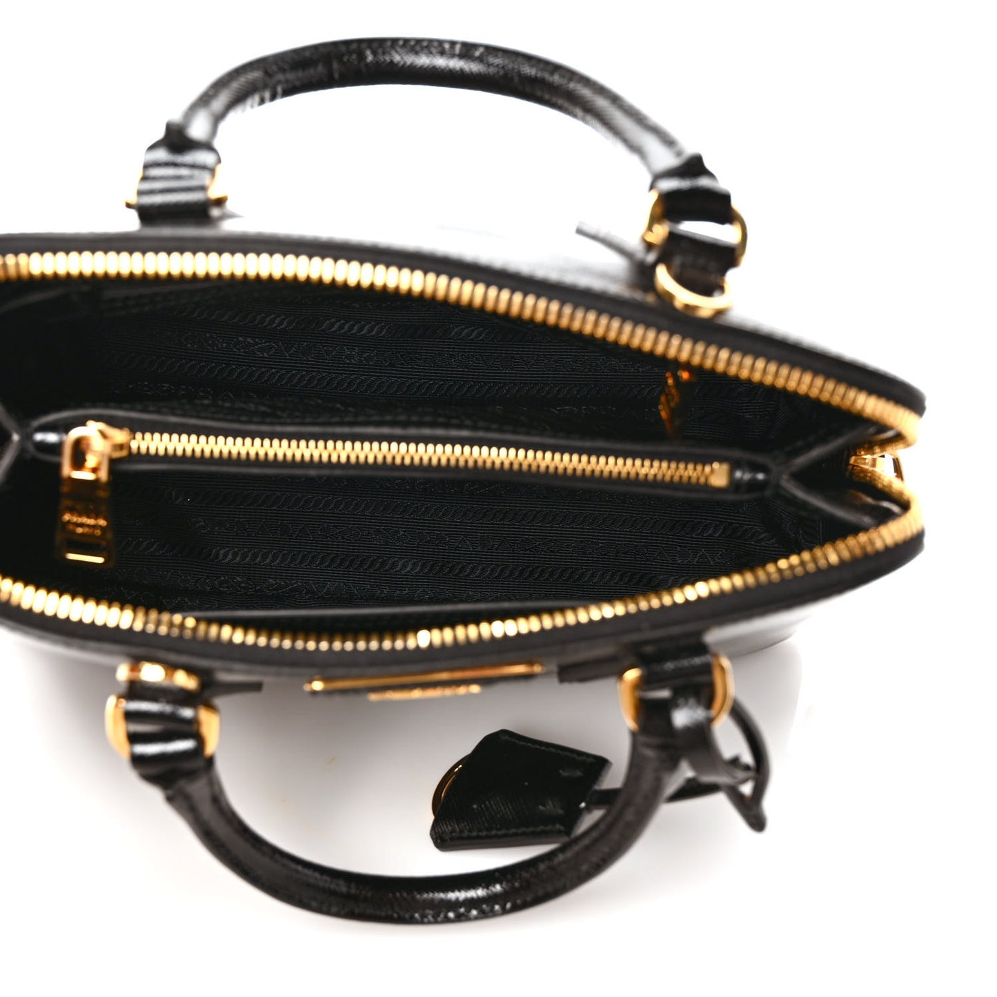 Saffiano Vernice Small Promenade Tote Black