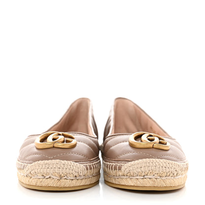 Gucci Nappa Matelasse GG Marmont Espadrilles 37 Porcelain Rose 2 of 9