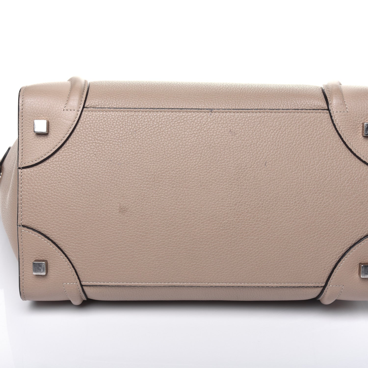 Celine Drummed Calfskin Mini Luggage Dune 16 of 24