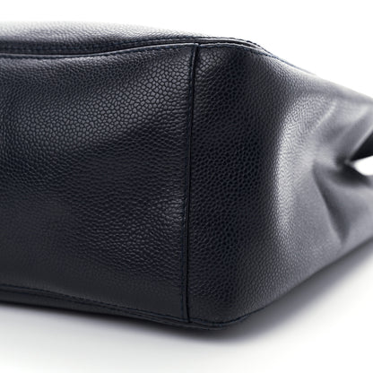 Chanel Caviar Shopping Tote Navy 10 of 18