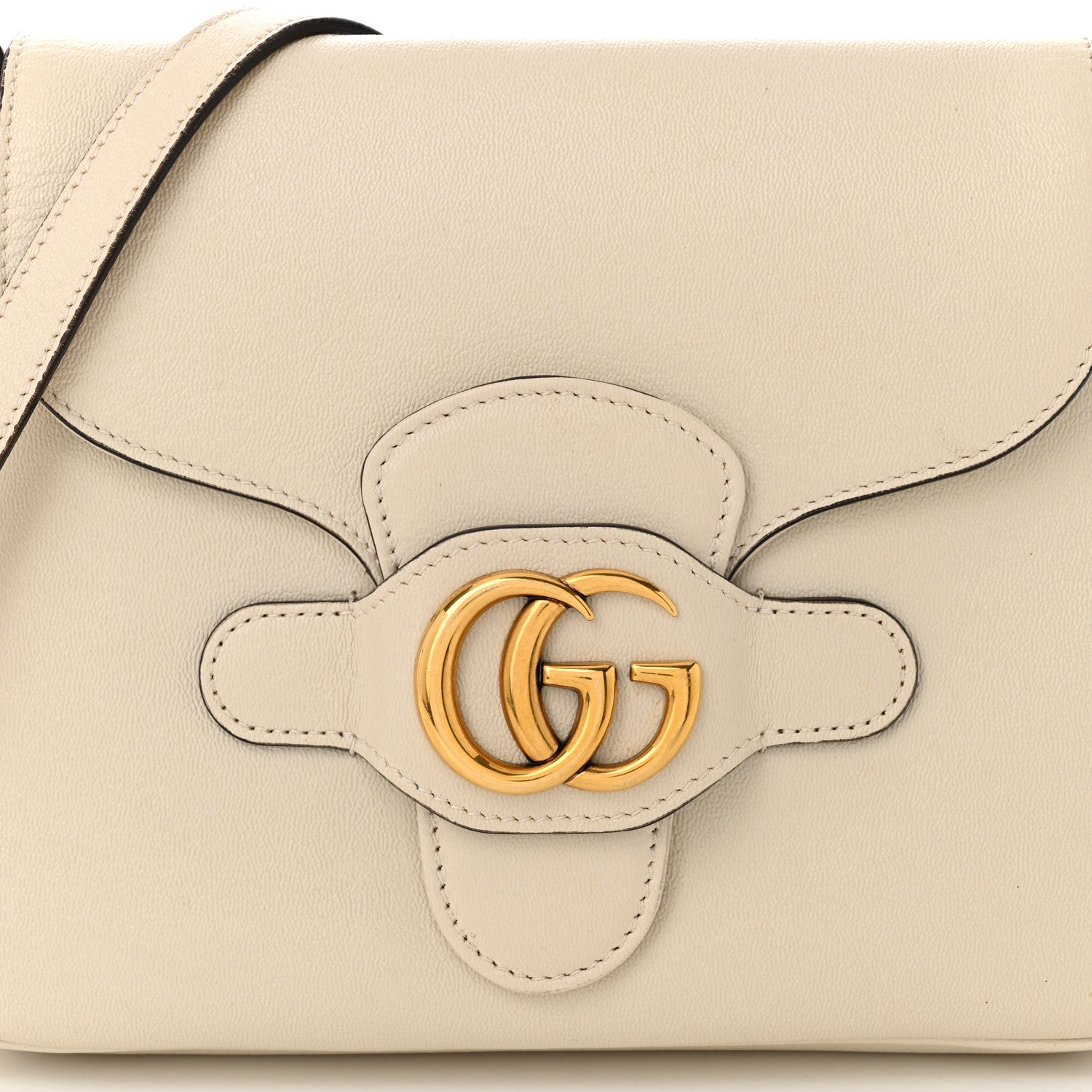 Gucci New Sakai Calfskin Lux Small Dahlia Messenger Shoulder Bag Mystic White 8 of 11