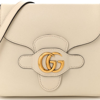 Gucci New Sakai Calfskin Lux Small Dahlia Messenger Shoulder Bag Mystic White 8 of 11