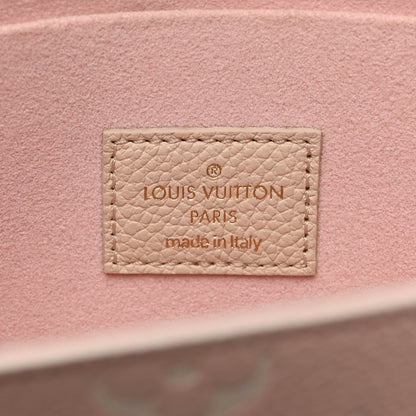 Louis Vuitton Empreinte Spring in the City Felicie Pochette Chain Wallet Pink Beige Yellow 7 of 10