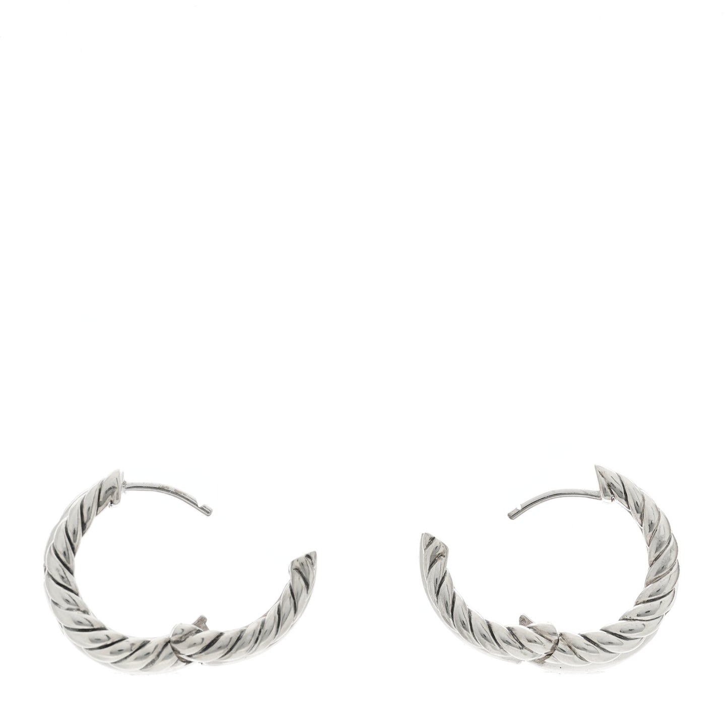 Sterling Silver Diamond Stax Hoop Earrings