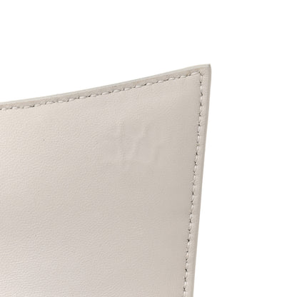 Balenciaga Shiny Calfskin Crocodile Embossed Hourglass Top Handle Bag XS White 10 of 11