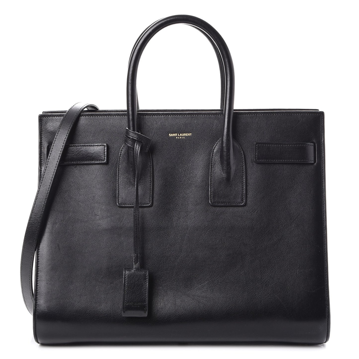 Calfskin Small Sac De Jour Black