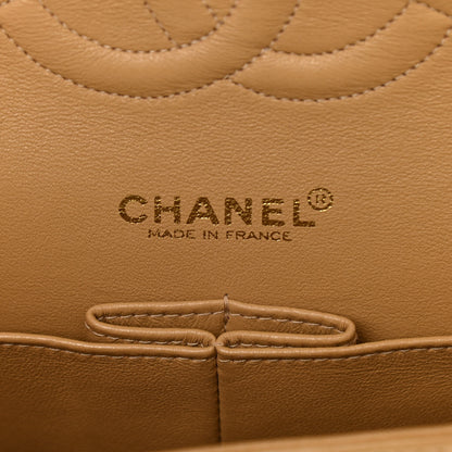 Chanel Lambskin Quilted Medium Double Flap Beige 5 of 15