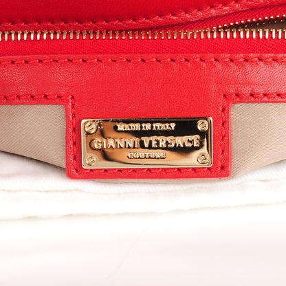 Versace Patent Borsa Couture Shoulder Bag Rosso 6 of 8