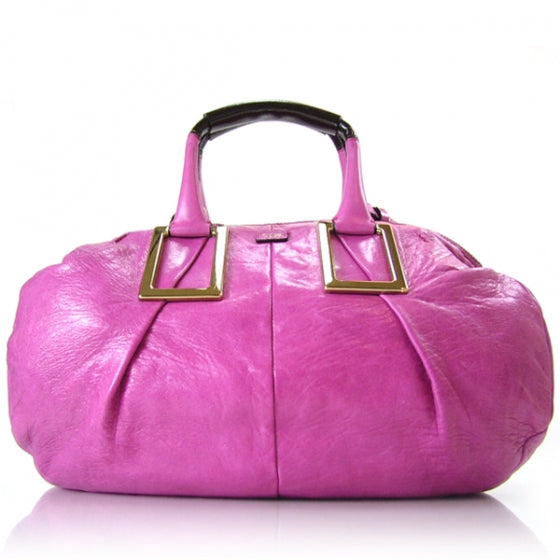 Chloe Leather Ethel Satchel Pink 1 of 12