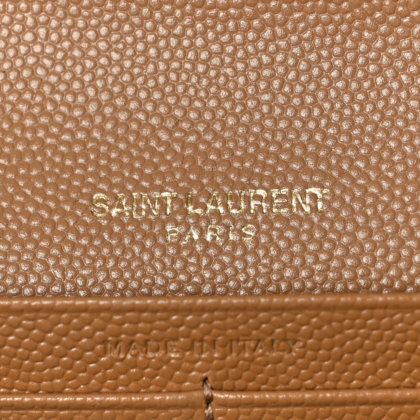 Grain De Poudre Matelasse Chevron Monogram Flap Wallet Cork