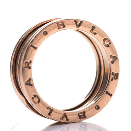 Bulgari BVLGARI 18K Rose Gold B.Zero1 3 Band Ring 56 7.5 3 of 4