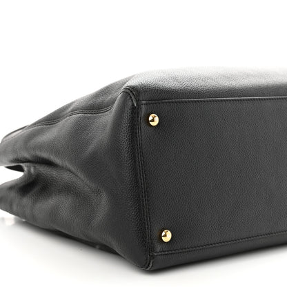 Chanel Calfskin Cerf Executive Shopper Tote Black 9 of 12