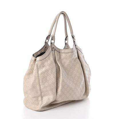 Gucci Guccissima Large Sukey Tote Mystic White 3 of 11