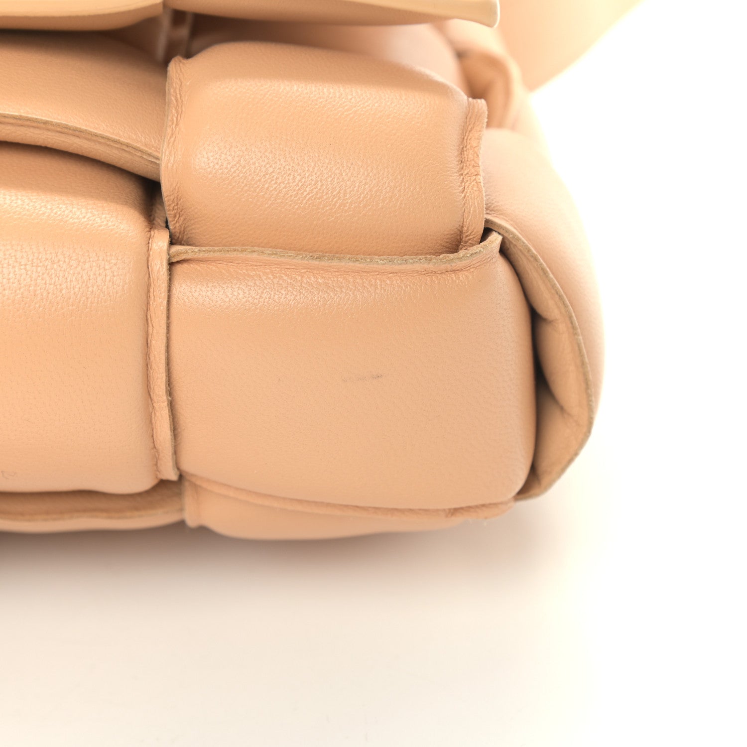 Bottega Veneta Nappa Maxi Intreccio Padded Cassette Crossbody Bag Almond 12 of 12