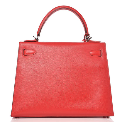 Hermes Epsom Kelly Sellier 28 Rouge Casaque 6 of 35