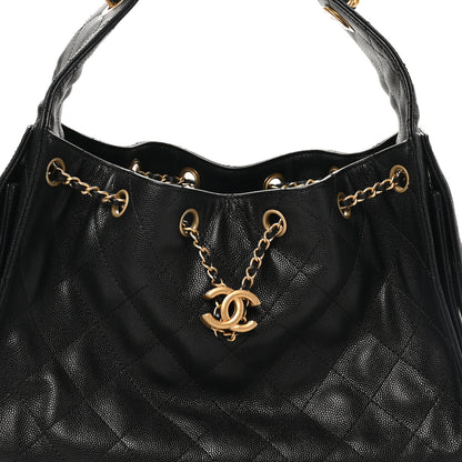 Chanel Caviar Quilted Small Chanel 25 Handbag Black 8 of 11