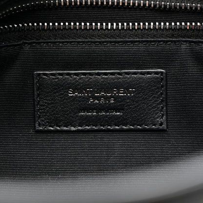 Saint Laurent Crinkled Calfskin Matelasse Monogram Medium Niki Chain Satchel Black 6 of 12