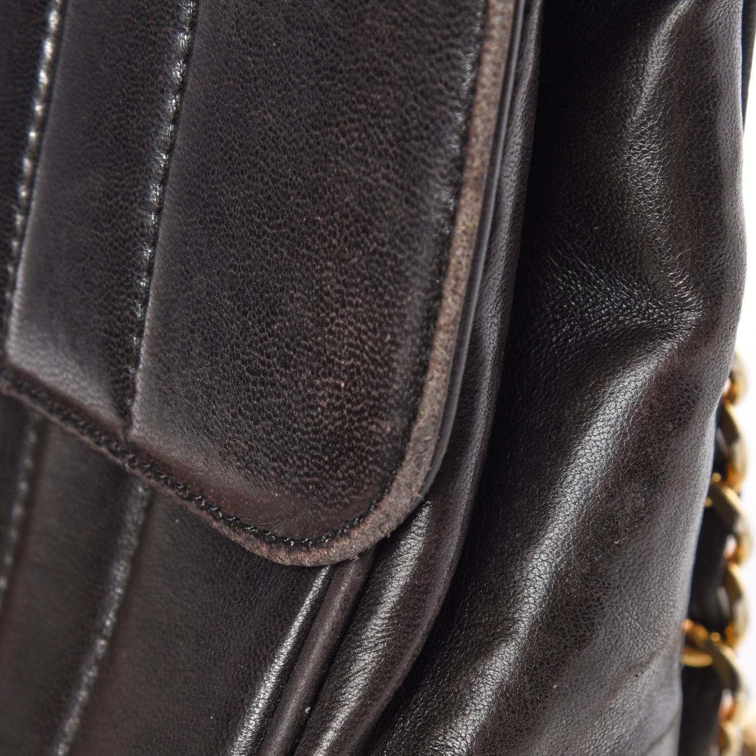Chanel Lambskin Vertical Quilt Jumbo Single Flap Black 20 of 21
