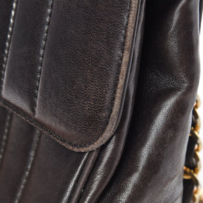 Chanel Lambskin Vertical Quilt Jumbo Single Flap Black 20 of 21