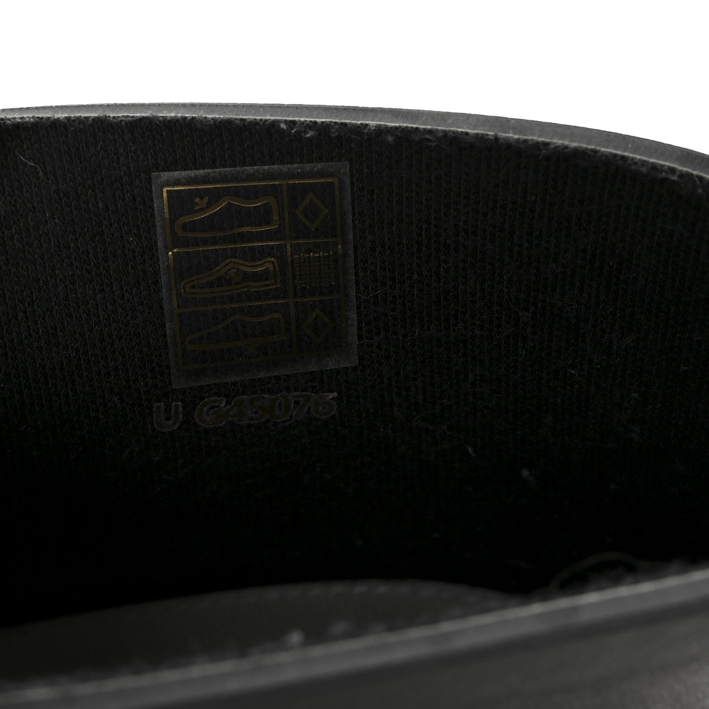 Rubber CC Print Boots 39 Black